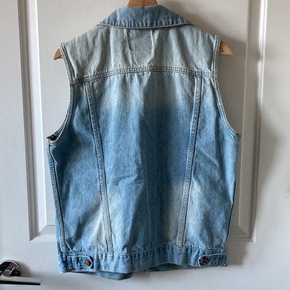 Light Wash Denim Vest - Picture 2 of 3